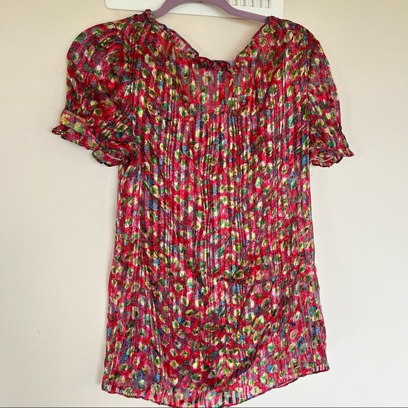 Dana Maxx silk accordion top - Picture 2 of 7